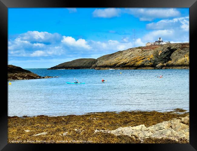 Point Lynas Anglesey North Wales  Framed Print by Roger Mechan
