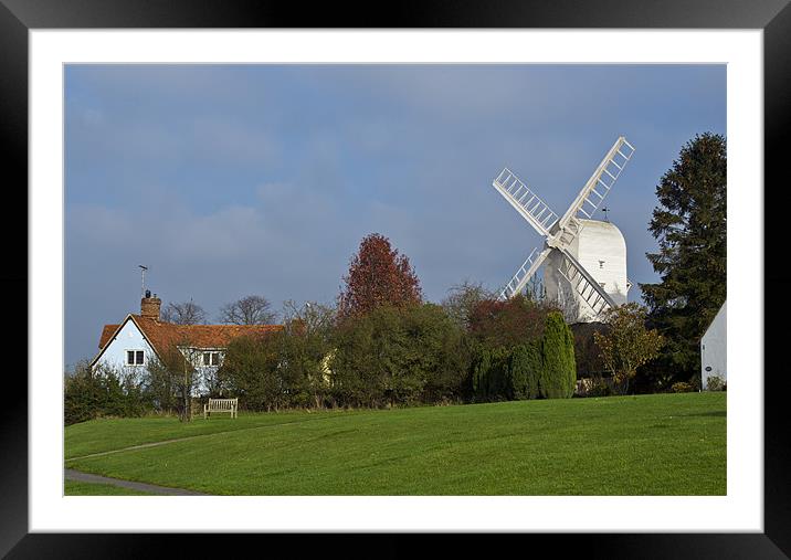 Finchingfield windmill Framed Mounted Print by Gary Eason
