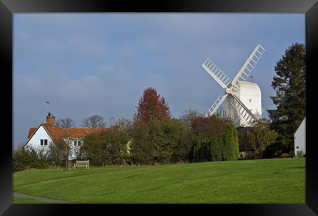 Finchingfield windmill Framed Print by Gary Eason