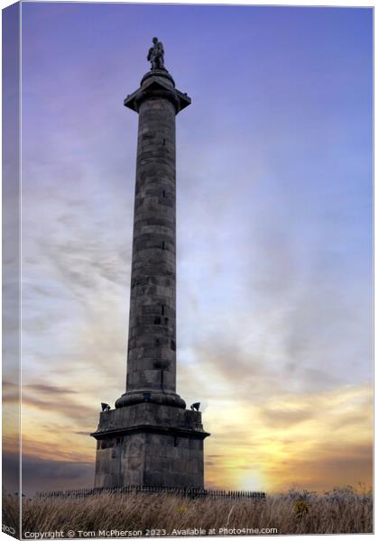 Duke of Gordon’s Monument, Elgin Canvas Print by Tom McPherson