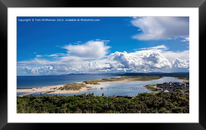 Lossiemouth's East Beach Panorama Framed Mounted Print by Tom McPherson