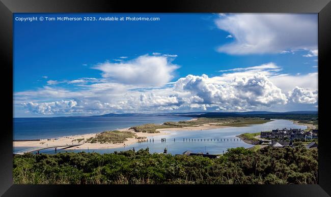 Lossiemouth's East Beach Panorama Framed Print by Tom McPherson