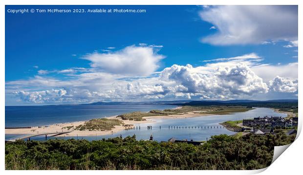 Lossiemouth's East Beach Panorama Print by Tom McPherson