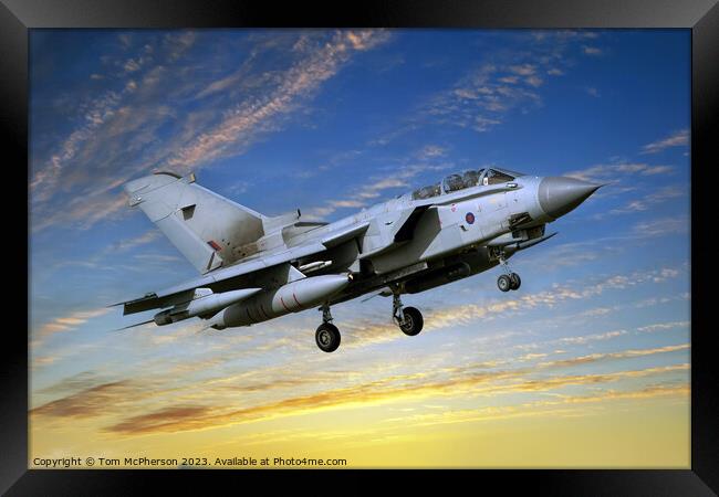 Farewell to RAF's Tornado: Aerial Powerhouse Framed Print by Tom McPherson