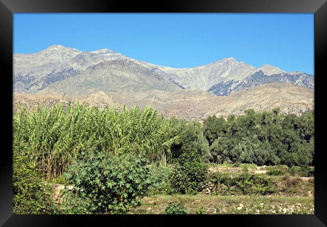 Wet and dry, High Atlas, Morocco Framed Print by Paul Boizot