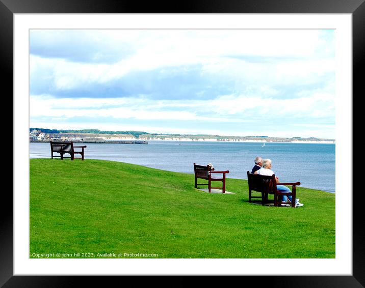 Leisurely Moments in Bridlington Bay Framed Mounted Print by john hill