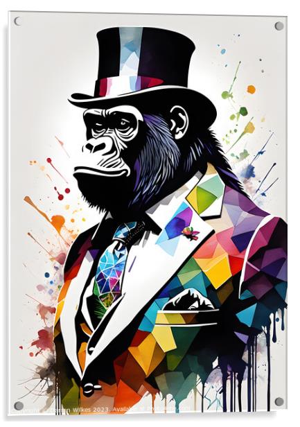 Dapper Gorilla Maestro Acrylic by Darren Wilkes