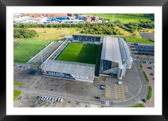 Falkirk Football Club Framed Mounted Print by Apollo Aerial Photography
