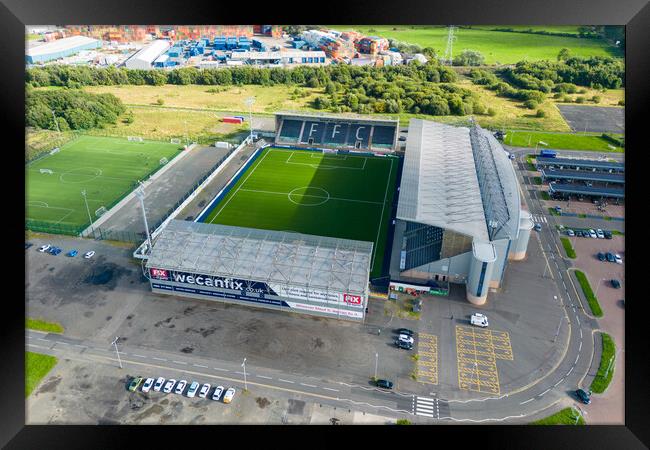 Falkirk Football Club Framed Print by Apollo Aerial Photography