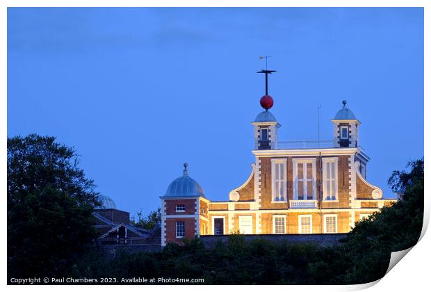 Iconic Architecture of Greenwich, London Print by Paul Chambers