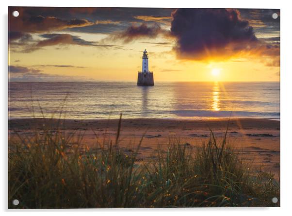 Dawn's Embrace at Rattray Lighthouse Acrylic by Anthony McGeever