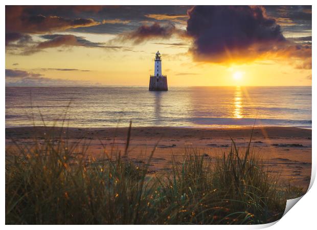Dawn's Embrace at Rattray Lighthouse Print by Anthony McGeever