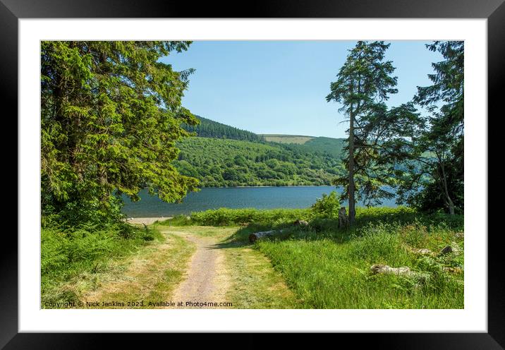 Path to Talybont Reservoir in the Brecon Beacons  Framed Mounted Print by Nick Jenkins