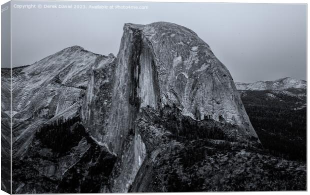 Half Dome, Yosemite (Mono) Canvas Print by Derek Daniel