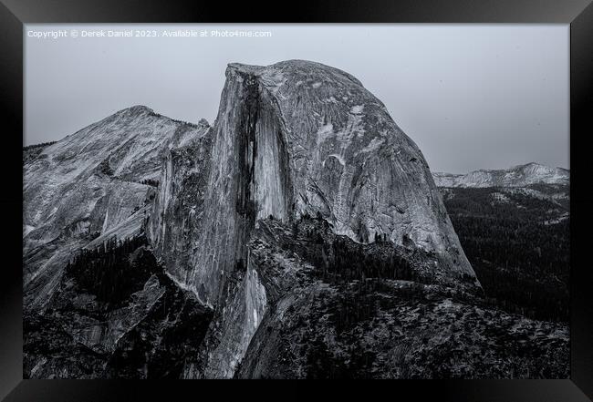 Half Dome, Yosemite (Mono) Framed Print by Derek Daniel