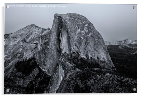 Half Dome, Yosemite (Mono) Acrylic by Derek Daniel