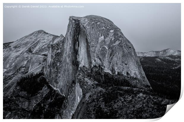 Half Dome, Yosemite (Mono) Print by Derek Daniel