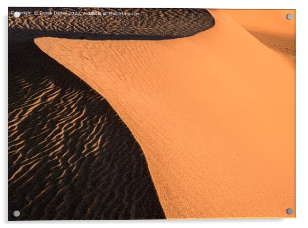 Textures of a Sand Dune Acrylic by Derek Daniel