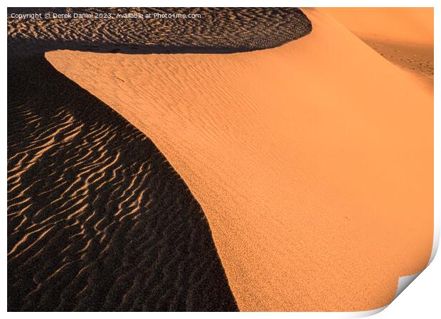 Textures of a Sand Dune Print by Derek Daniel