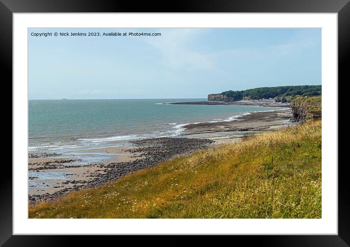 Glamorgan Heritage Coast from Llantwit Major to Na Framed Mounted Print by Nick Jenkins