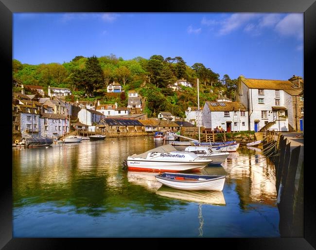  Polperro Harbour Framed Print by Darren Galpin