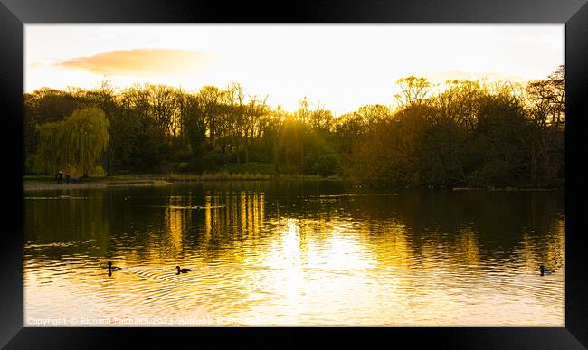 Sunset Framed Print by Richard Fairbairn