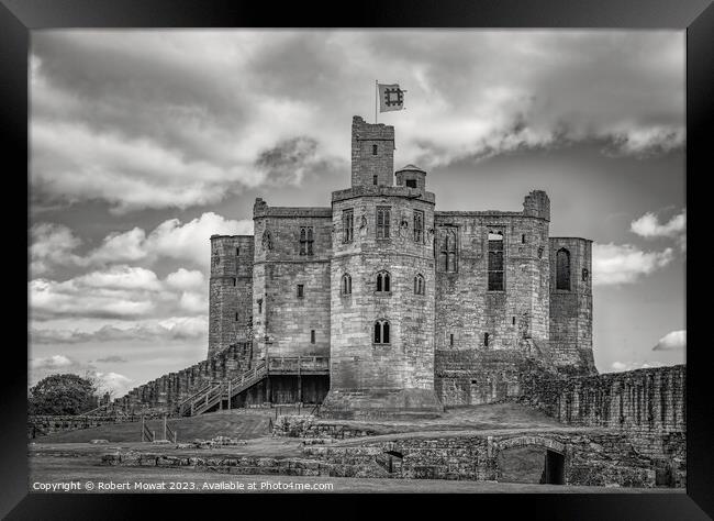Warkworth Castle, Northumberland Framed Print by Robert Mowat