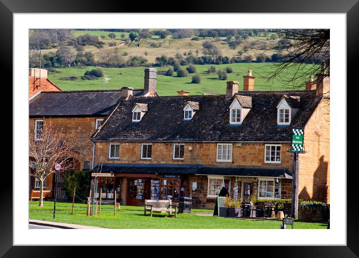 Quintessential Broadway: The Heart of Cotswolds Framed Mounted Print by Andy Evans Photos