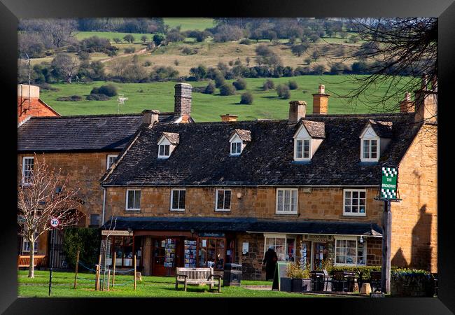 Quintessential English Charm: Broadway Cotswolds Framed Print by Andy Evans Photos