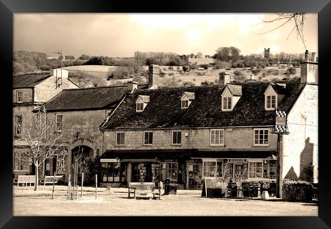 Quintessential Cotswolds: Broadway High Street Framed Print by Andy Evans Photos