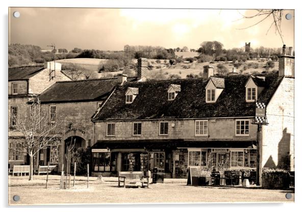 Quintessential Cotswolds: Broadway High Street Acrylic by Andy Evans Photos