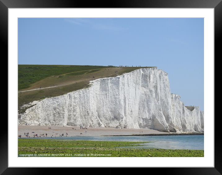 Seven Sisters Cliffs Framed Mounted Print by ANDREW BENHAM