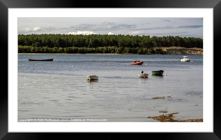 Serenity on Findhorn Bay Waters Framed Mounted Print by Tom McPherson
