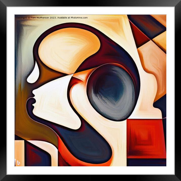 Abstract Picasso-Inspired Masterpiece Framed Mounted Print by Tom McPherson