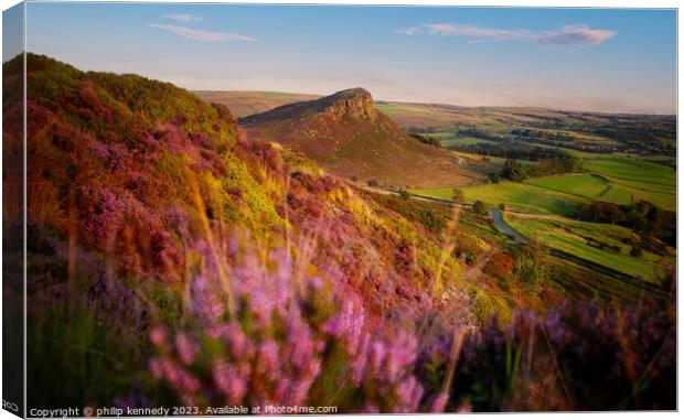 The colour of The Roaches Canvas Print by philip kennedy