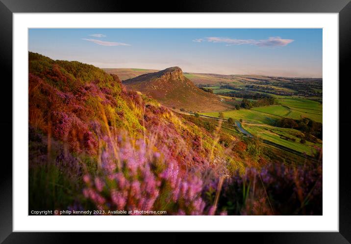 The colour of The Roaches Framed Mounted Print by philip kennedy