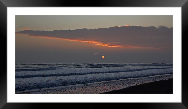 Warkworth Beach Sunrise Framed Mounted Print by David Pringle