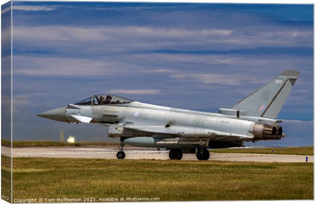 The Eurofighter Typhoon Canvas Print by Tom McPherson