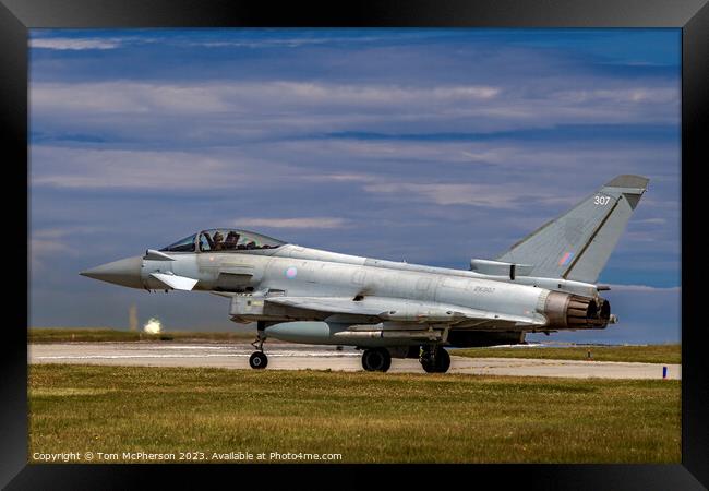 The Eurofighter Typhoon Framed Print by Tom McPherson