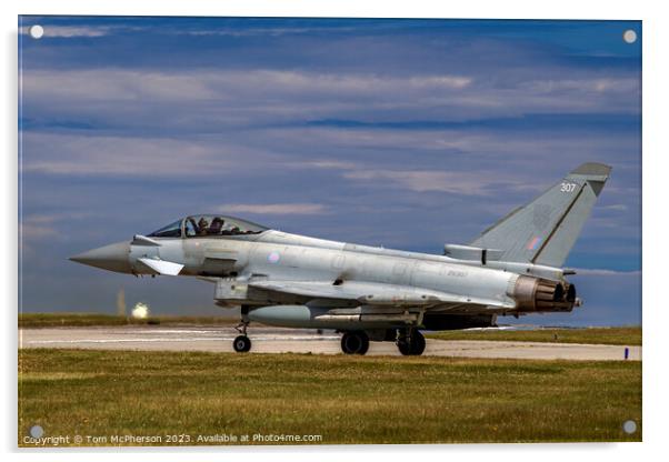 The Eurofighter Typhoon Acrylic by Tom McPherson