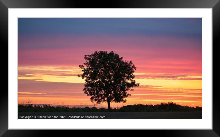 sunrise  Framed Mounted Print by Simon Johnson
