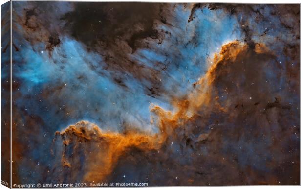 Cygnus Wall Canvas Print by Emil Andronic