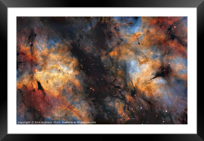 Butterfly nebula Framed Mounted Print by Emil Andronic