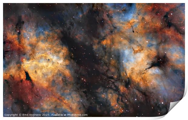 Butterfly nebula Print by Emil Andronic