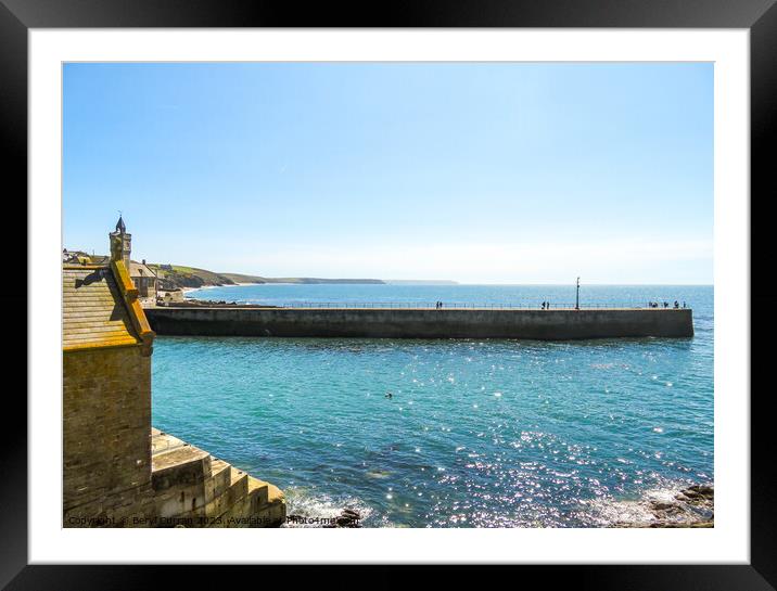 Porthleven  Framed Mounted Print by Beryl Curran