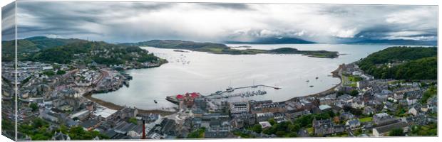 Oban From McCaigs Tower Canvas Print by Apollo Aerial Photography