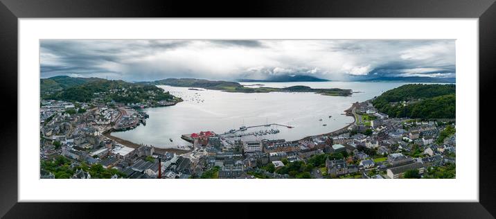 Oban From McCaigs Tower Framed Mounted Print by Apollo Aerial Photography
