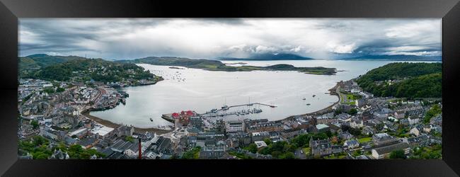 Oban From McCaigs Tower Framed Print by Apollo Aerial Photography