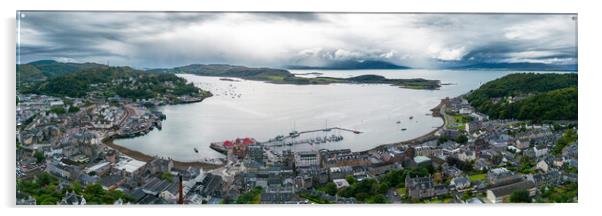 Oban From McCaigs Tower Acrylic by Apollo Aerial Photography