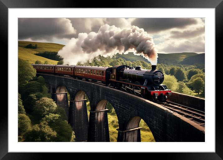 Class Steam Train  Framed Mounted Print by CC Designs